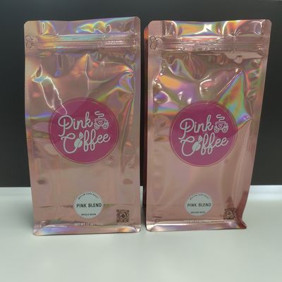kwaliteit  Safety 500g Mylar Bags Coffee Bag Hologram Plastic Coffee Bag With Valve And Zipper fabriek